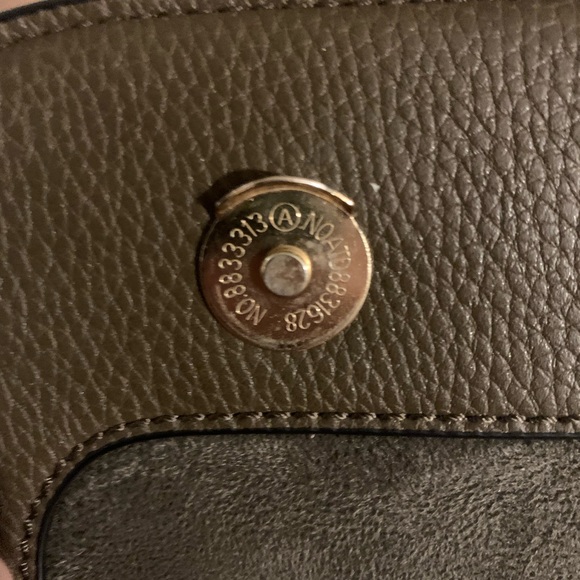 Celine Dion 10x13 Suede & Leather Brown Purse Shoulder Bag Used - Picture 11 of 11